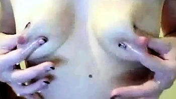 Amateur Webcam Girl with Milky Tits