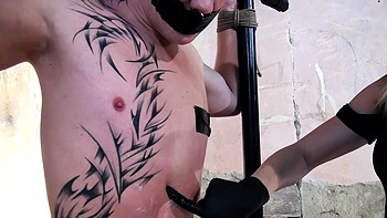 Cfnm femdom fetish bitches handjob and cumshot