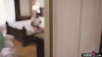 Suspicious latina MILF wife catches husband Liv Revamped jerking off his big dick