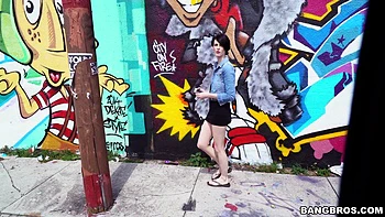 Shy tourist does anal for cash