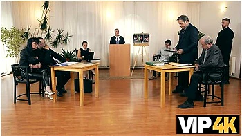 Contempt And Cock In Court With Noah Eden