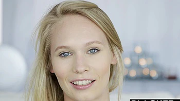 Two cute girls with long blond hair are having fun with guys in a sensual scene.