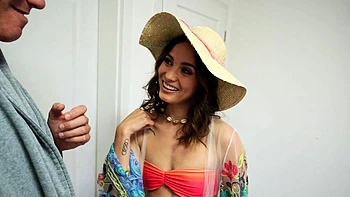 Small titted babe gives awesome blowjob