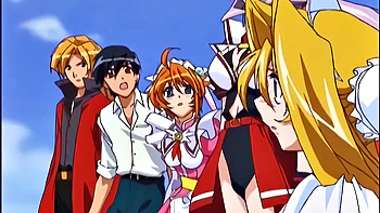 Horny Japanese anime teens showing off sexy bodies