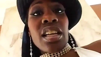 Ebony threesome: Blowjob, Doggy  Cowgirl Porn