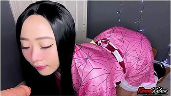 Nezuko Plays & Sucks Your Cock -asmr Demonslayer- Kimmy Kalani