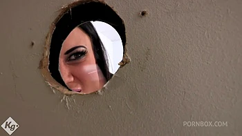 Stunning Porn Star Enjoys A Glory Hole Experience