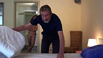 Teenie Maid Knows How To Fuck Boss Old Cock Cum In Mouth Cleaning With Bunny Babe