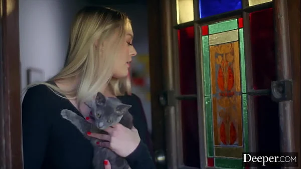 Deeper. Gorgeous Amber Moore can't resist a man in uniform