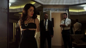 Three babes share a big black cock in an intense interracial threesome