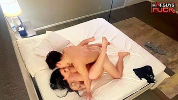 Hard fuck in the missionary pose with a beautiful doll BigBooty Tayy