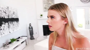 A young and slutty blonde Sky Wonderland nailed in her lovely poses