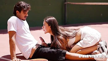 Beautiful sex in the cowgirl pose with a long-legged gf Vixi Rafi