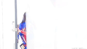 Anal in the cowgirl pose with a natural tits girlfriend Adriana Chechik