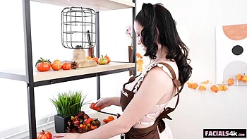 Two pals with big cocks fucked a gorgeous busty Mercedes Mac