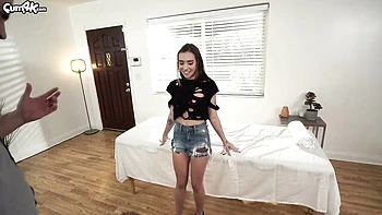 Stunning casting fuck in the missionary pose with a hot Bailey Base