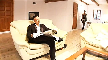 Awesome pussy-licking with a long-legged blonde Stacy Silver