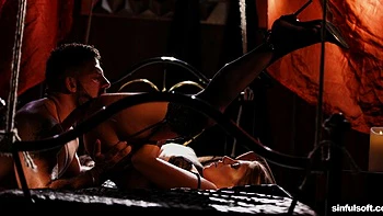 Astonishing hottie Eveline Dellai rammed in the missionary pose