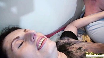 Two astonishing hotties Adeline and Dona love this bald dude's cock