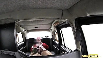 May and Stella are enjoying sucking this massive penis on the backseat