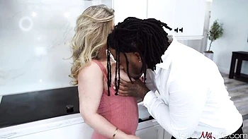 Cutie doll with big boobs Sly Diggler is enjoying this large black dick