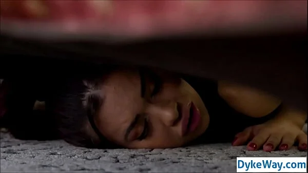 stuck barista fucked by lesbian customer