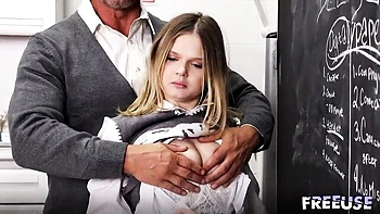 Good classroom fuck in the cowgirl pose with Coco Lovelock