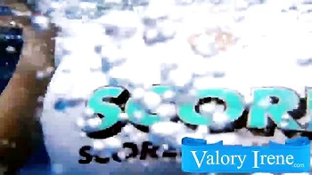 Gorgeous pool solo with a big-boobed mademoiselle Valory Irene