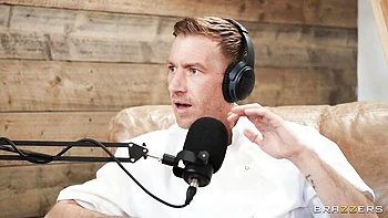 Babe in a sexy red dress Sophia Isabella rammed by large dong