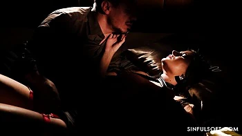 Glamorous doll in red lingerie Gia Tvoricceli rammed in the night