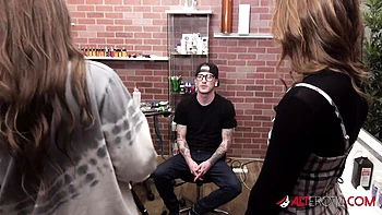 Charming Sascha Ink and Joey White at alterotic xxx