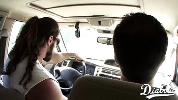 Dirty Reno and Tatiana Kush's blowjob action