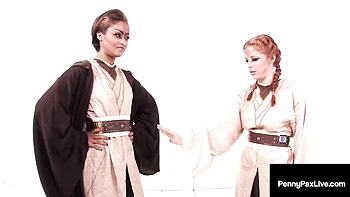 Penny Pax Live featuring Skin Diamond and Penny Pax's lesbian scene