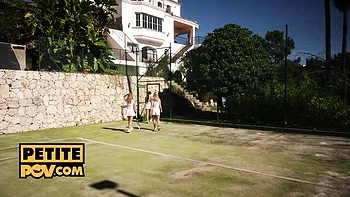 Booty movie with smiling Candee Licious from Its POV