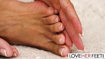 Sole worship movie with easy-on-the-eyes Kira Queen and Coco Bae from Love Her Feet