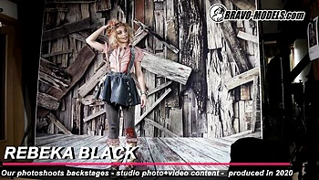 Graceful Rebeka Black's bravo models dirt