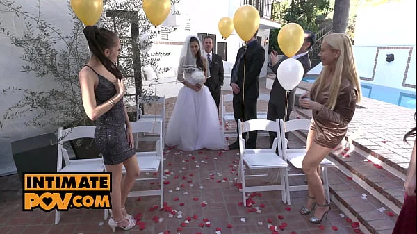 itsPOV - Wedding night fuck foursome with Gianna Dior, Kristen Scott and Jade Kush