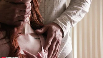 Witching Danny and Scarlet's tiny tits scene