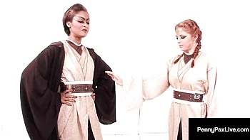 Penny Pax Live featuring Skin Diamond and Penny Pax's costume dirt