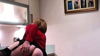 Hot blonde with big boobs solo