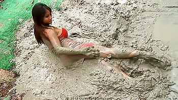 Asian Teen 18+ Mud Fetish
