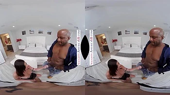 Your wife, Jessica Rex, sucks your cock while she gets pounded by a big black cock