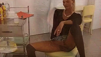 Nurse helps patient with anal after betraying his wife: Blowjob, Cowgirl  Brunette Porn