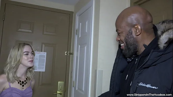 StrippersInTheHoodxxx.com introduces Sage Fox to her 1st experience with a BBC Stripper