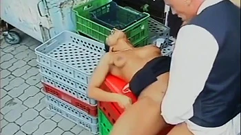 Young Ebony Girl Fucked In The Back Bar And Cummed In Mouth By Big Cock With Gloria Summer