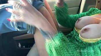 Jordan Squirting River In My Car 4k Multi Cam