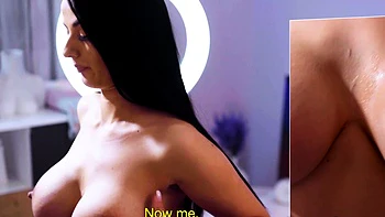 Bigtitted lingerie babe pounded by lover