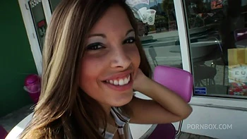 Morgan Dayne Gets Her Face Splattered With Jizz After Getting Picked Up