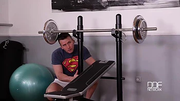 Missing Panties - A Horny Blonde's Juicy Gym Blowjob