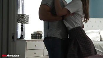 Teen Kylie Has Some After College Fun